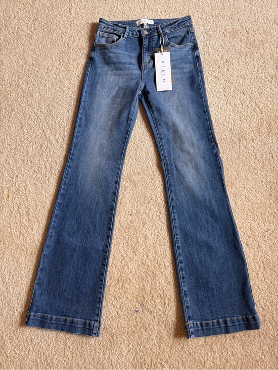Risen Jeans Denim - Mid Blue Women's Flared Jeans